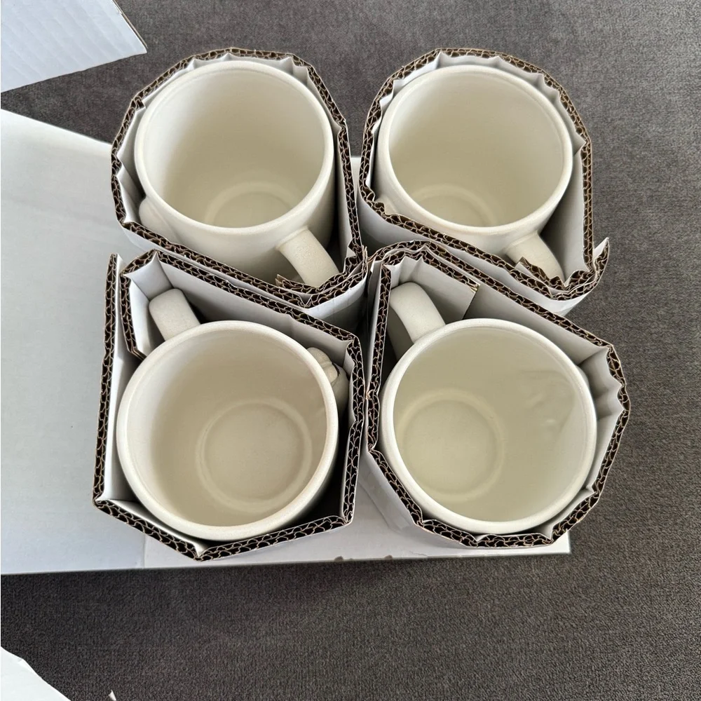 Pottery Barn Scary Squad Stoneware Mug - Mixed Set of 4